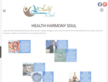 Tablet Screenshot of healthharmonysoul.com.au